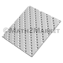 3D model of a perforated metal foil
